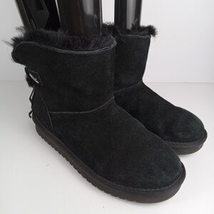 Women's Black Suede Boots